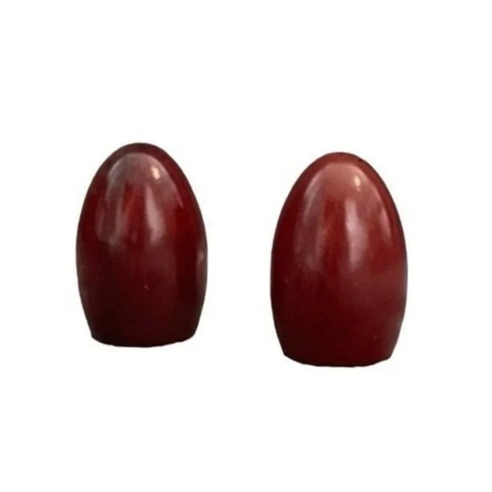 Vintage California Redwood Bullet Salt and Pepper Shaker Set Wood‎ 1980s